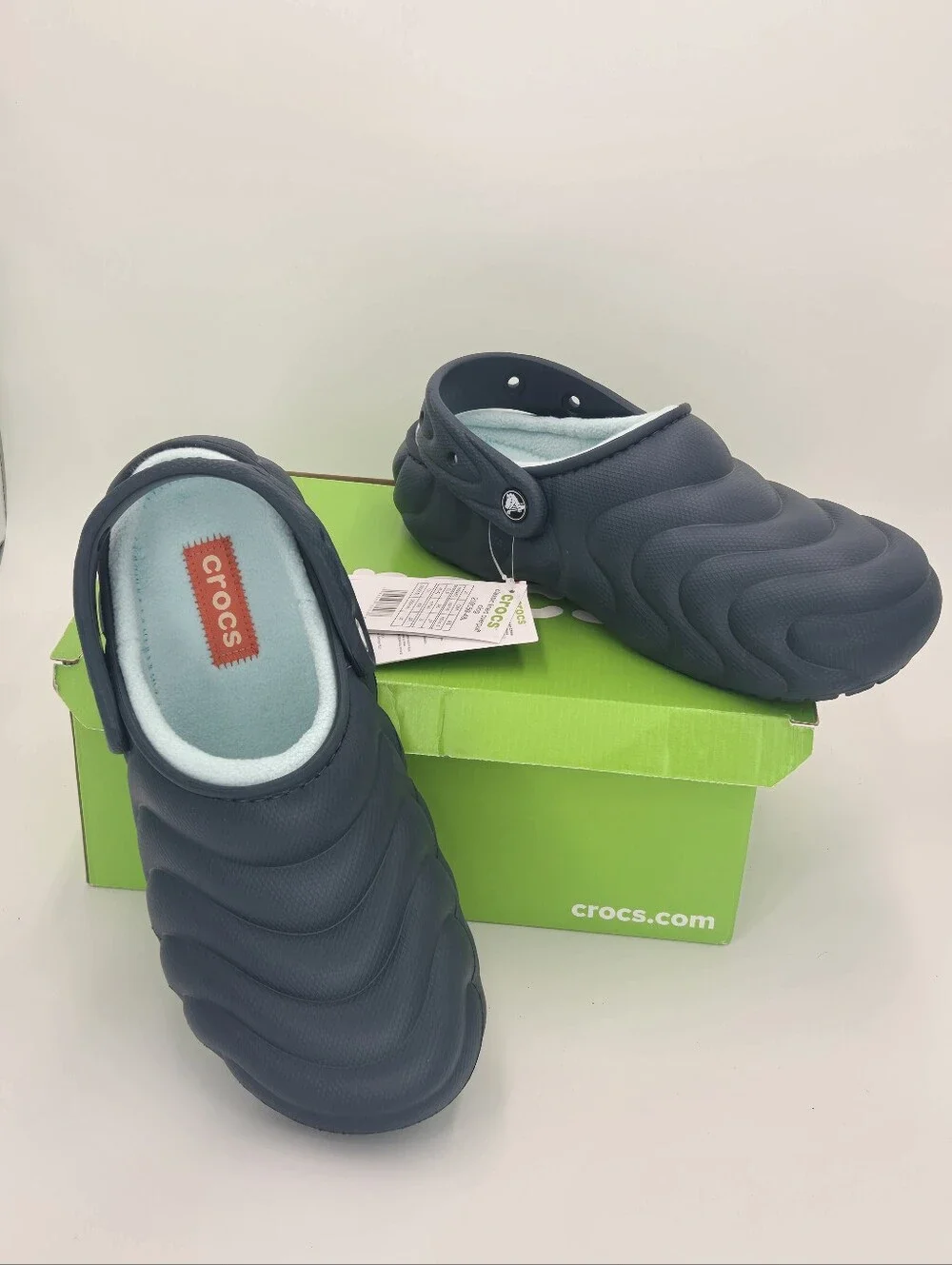 Crocs Classic Lined Overpuff Clog Unisex Nightfall Navy Size Men's 8 Women's 10